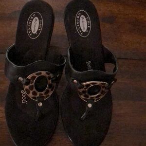 New Dr Scholl’s black wedges 8.5M